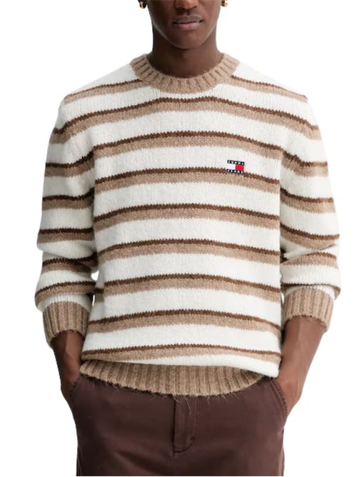 Maglione a righe in misto alpaca Tommy Jeans | DM0DM22109AFE